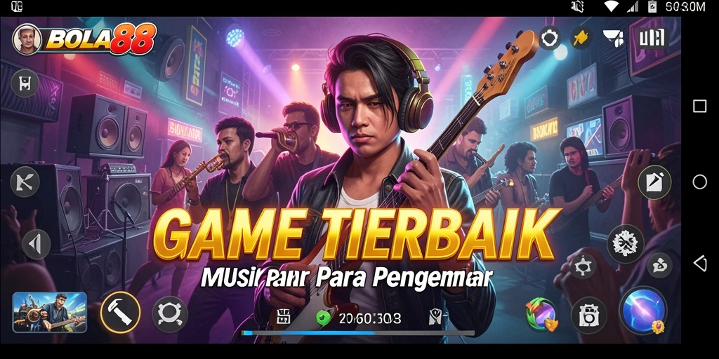 Tampilan gameplay seru dalam BOLA88 yang penuh warna.