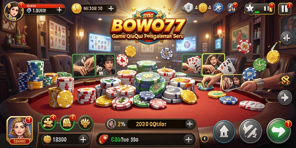 Gameplay QiuQiu yang dinamis dan menarik di BOWO77.