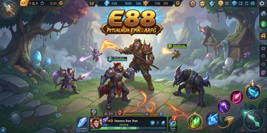 Gameplay E88 yang mendebarkan dan penuh aksi dalam dunia ARPG.