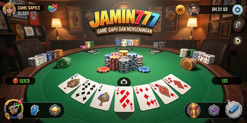 Gameplay menarik JAMIN777 dalam permainan Gaple.