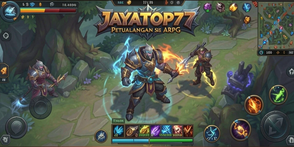 Tampilan gameplay seru di dunia ARPG JAYATOP77.