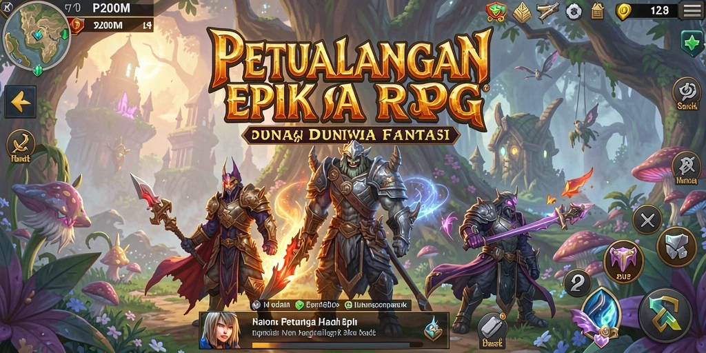 Tampilan gameplay P200M dengan grafik menakjubkan dan karakter mendebarkan.