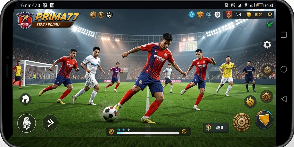 Gameplay seru dalam PRIMA77 dengan momen menegangkan di lapangan.