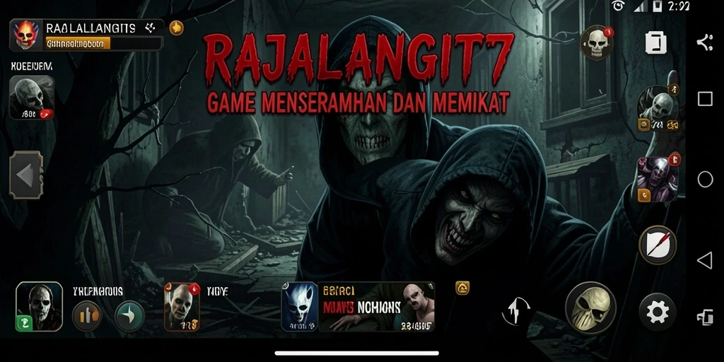 Tampilan gameplay menyeramkan RAJALANGIT77 yang memikat para pemain.