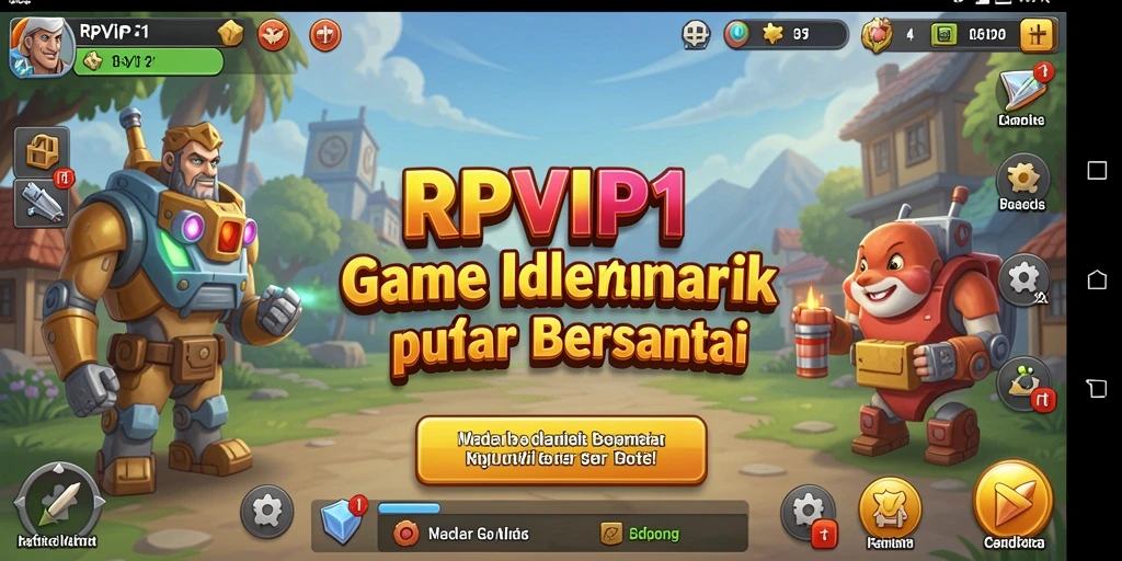 Gameplay RPVIP1 yang menarik di dunia Idle penuh warna.
