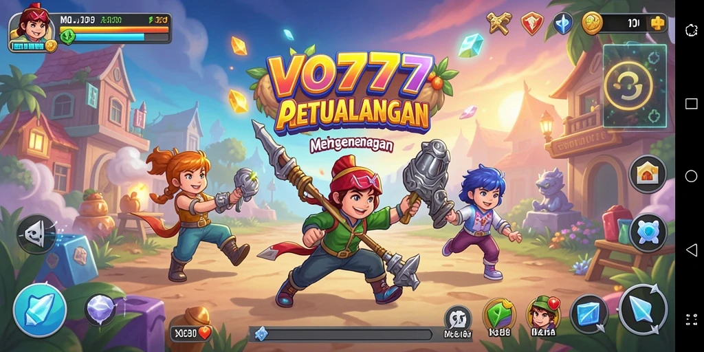 Tampilan gameplay Arcade VO777 yang menegangkan dan penuh aksi.