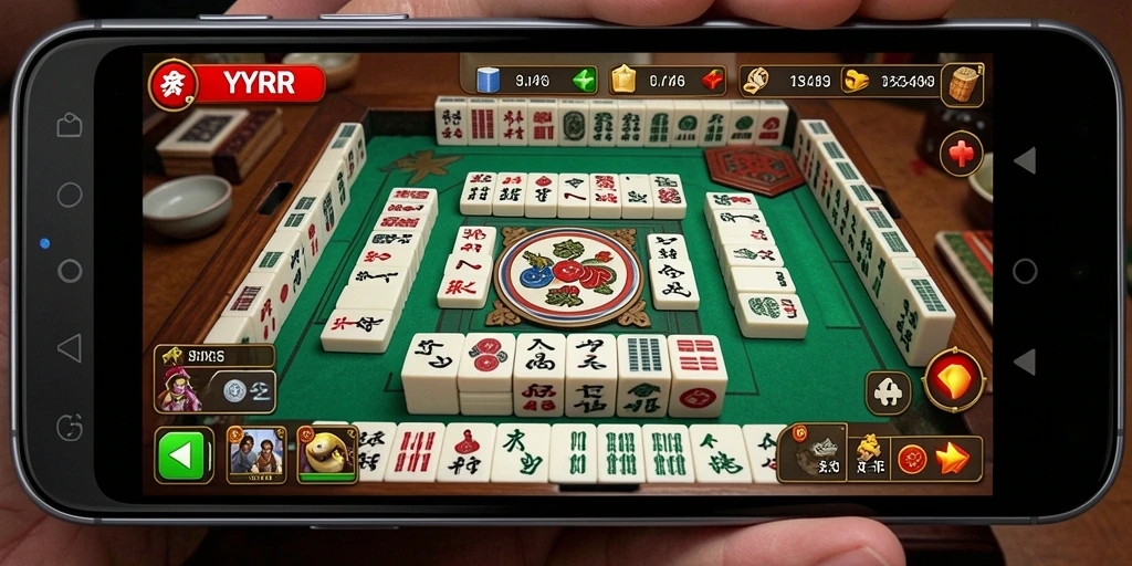 Tampilan gameplay YYRR dalam tantangan Mahjong yang seru.